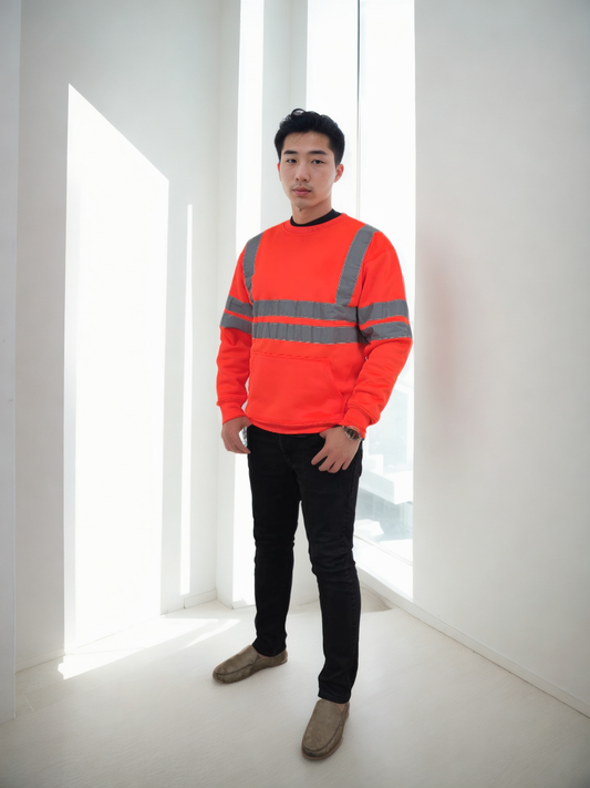 Full Sleeve Work Wear Sweat Shirt ORANGE